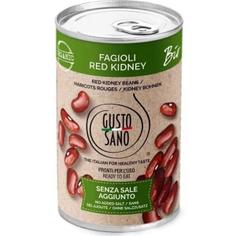 Фасоль красная Кидни консервированная органическая Gusto Sano 400 г