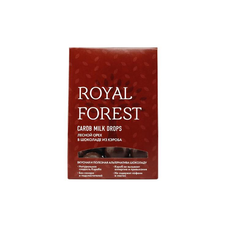 Фундук в шоколаде ROYAL FOREST CAROB MILK DROPS 75 г