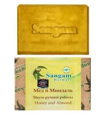 Аюрведическое мыло Мед и Миндаль Sangam Herbals 100 г