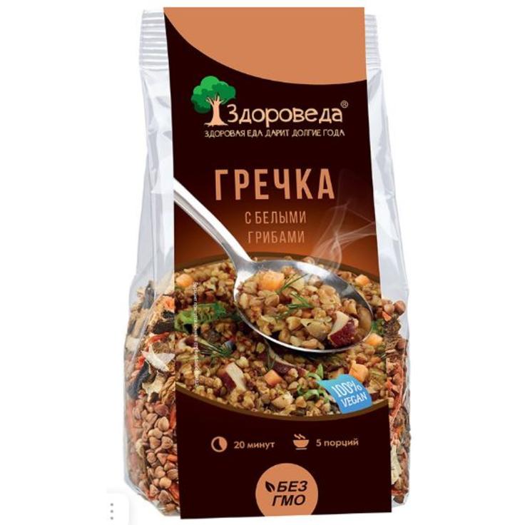 Гречка с белыми грибами ЗДОРОВЕДА, 250 г