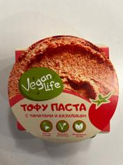 Тофу-паста с вялеными томатами и базиликом Vegan Life, 95 г
