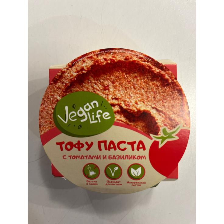 Тофу-паста с вялеными томатами и базиликом Vegan Life, 95 г