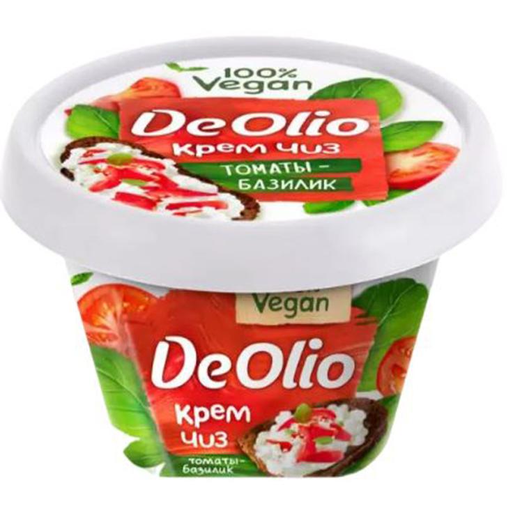 Паста постная 20% "Крем-чиз с томатами и базиликом" De Olio, 200 г