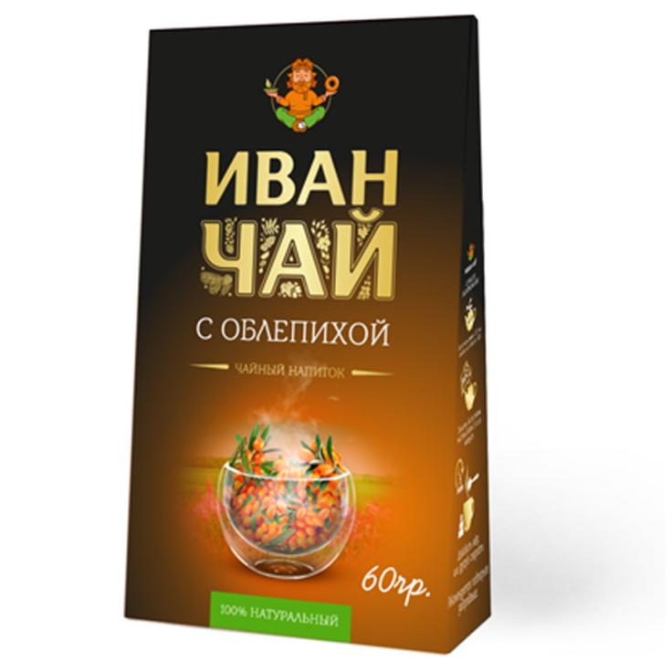 Иван-чай "Облепиха" в пачке "Иван да чай", 60 г