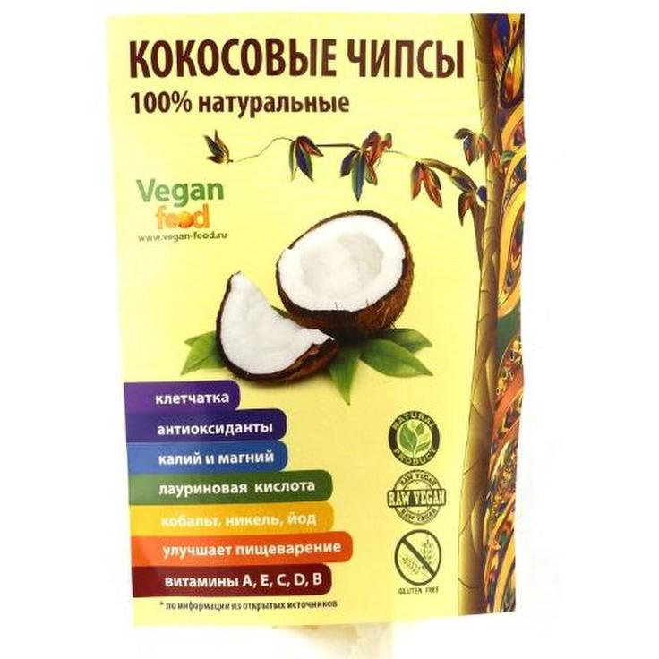 Чипсы кокосовые VEGAN FOOD, 100 г