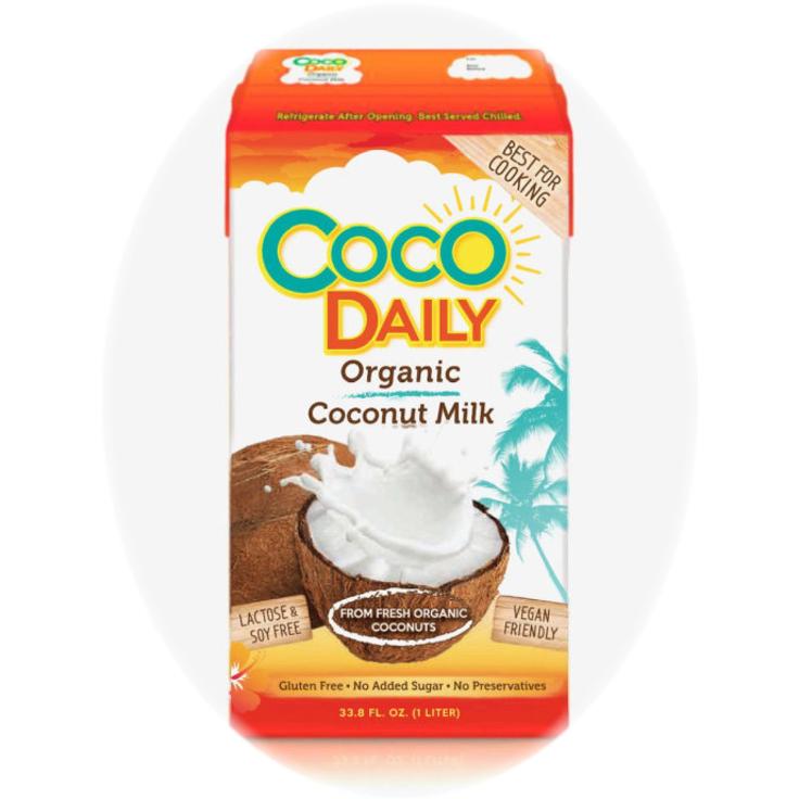 Органическое кокосовое молоко COCO DAILY (жирность 17%-19%), 1000 мл