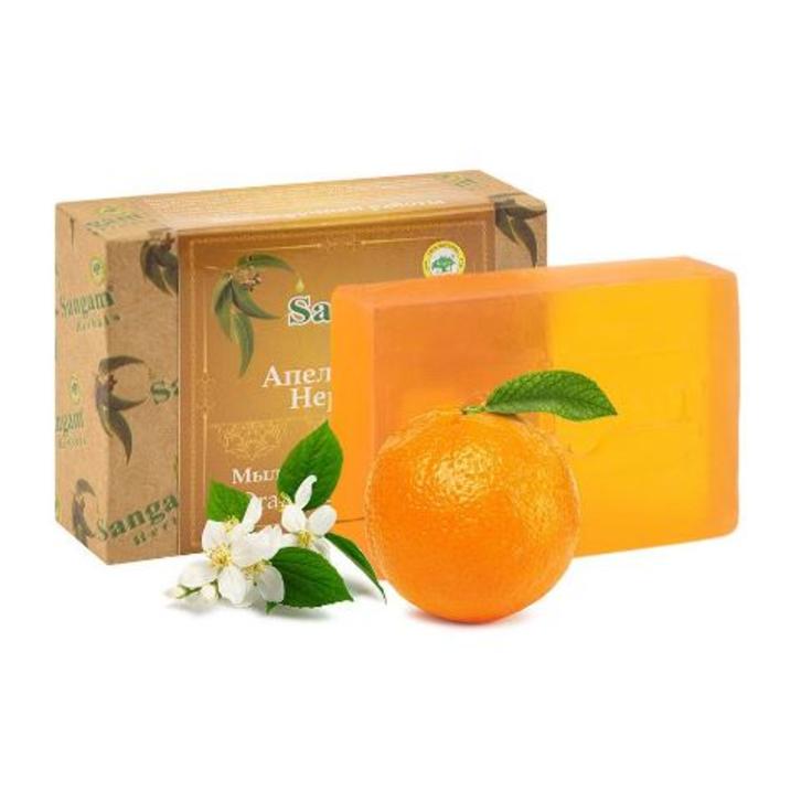 Аюрведическое мыло Апельсин и Нероли Sangam Herbals 100 г