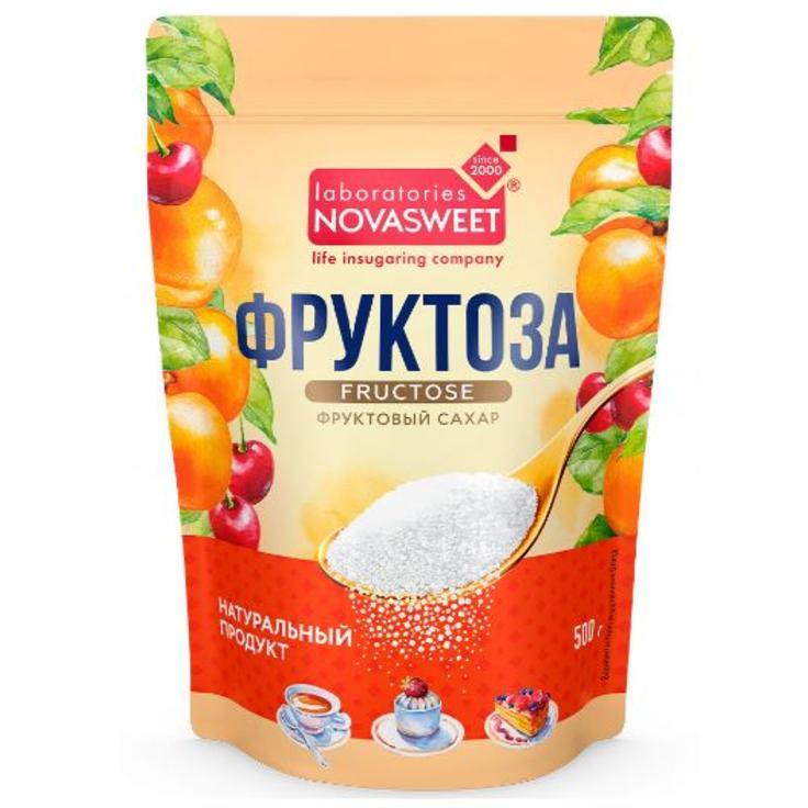 Натуральный фруктовый сахар "Фруктоза" NOVASWEET в дой-паке 500 г