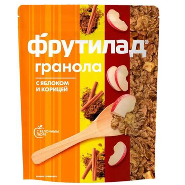 Гранола "Фруктовая Энергия" злаковая с яблоком и корицей 270 г
