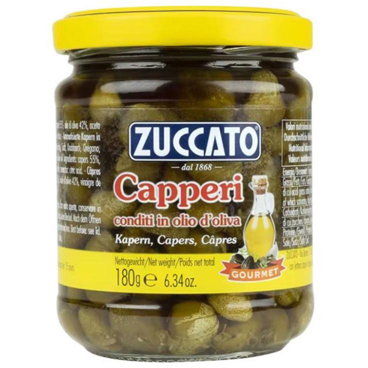 Каперсы гурмэ в оливковом масле ZUCCATO 180 г