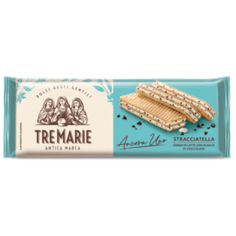 Вафли Страчателла со сливочным кремом и начинкой из темного шоколада Tre Marie 140 г