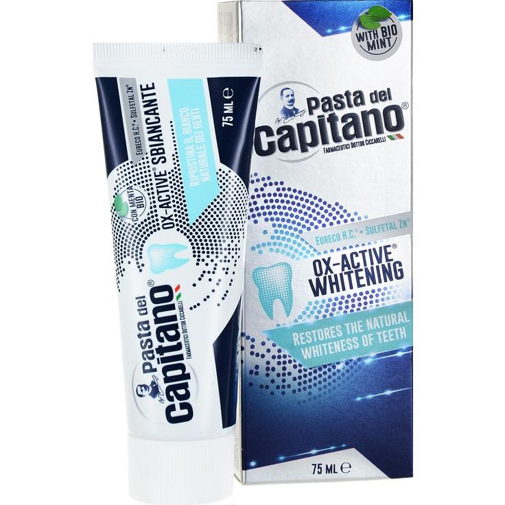Зубная паста "Комплексное отбеливание по технологии Ox-Active" Pasta del Capitano 75 мл