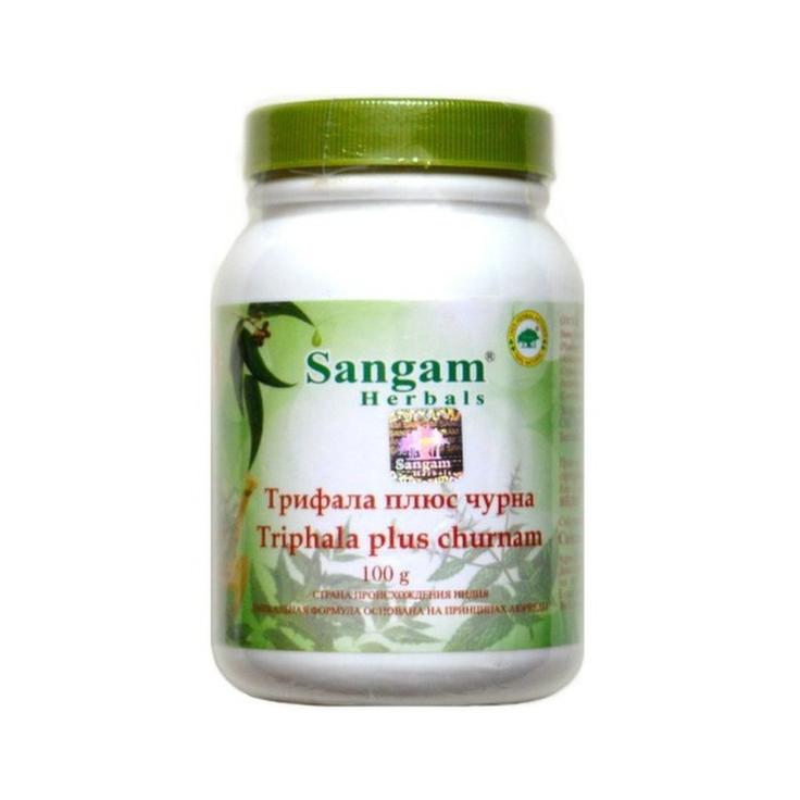 Трифала Плюс чурна порошок Sangam Herbals 100 г