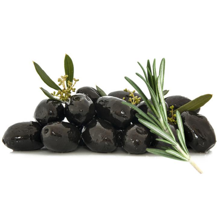 Оливки черные с косточкой сорт Каламон с розмарином KURTES 500 г