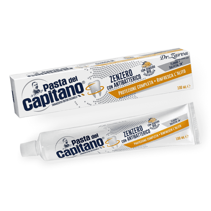 Зубная паста "Комлексная защита и ароматное дыхание - имбирь" Pasta del Capitano 75 мл