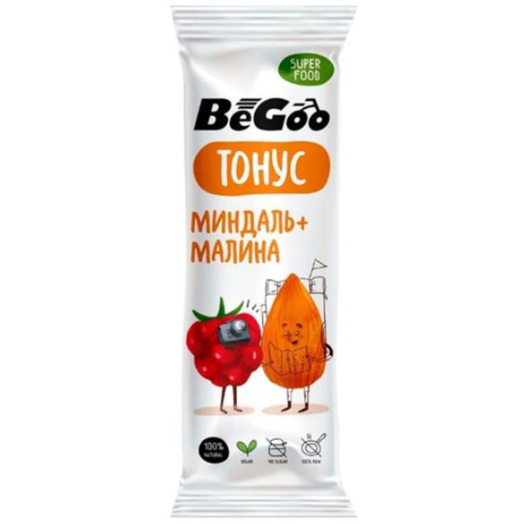 Батончик орехово-ягодный BeGoo-Тонус с миндалем и малиной "Сибирский кедр" 40 г