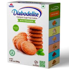 Печенье мультизлаковое без сахара с пажитником "Классическое" Diabodelite 200 г