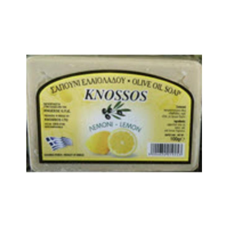 Натуральное оливковое мыло с лимоном Knossos 100 г