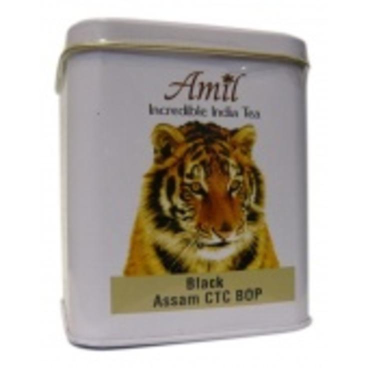 Чай черный органический в банке Ассам CTC "Tiger" Amil 100 г