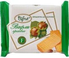 Вафли ореховые на фруктозе Bifrut 60 г
