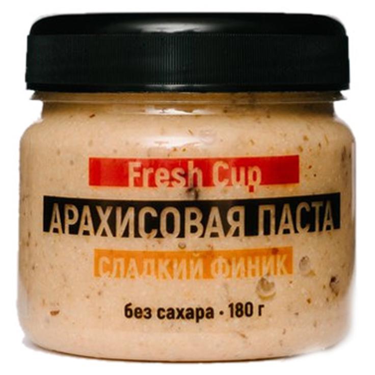 Арахисовая паста "Сладкий финик" с фиником, стевией и морской солью FRESH CUP 180 г