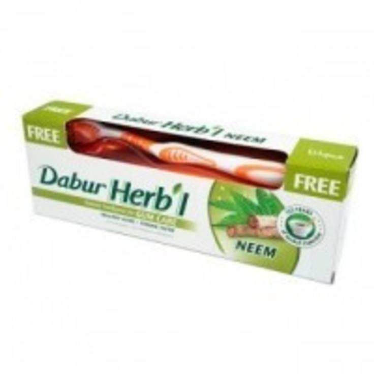 Dabur Herb'l Neem аюрведическая зубная паста в комплекте с зубной щеткой 150 г