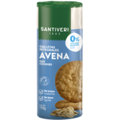 Печенье цельнозерновое овсяное без сахара, без молока и яиц SANTIVERI, 190 г