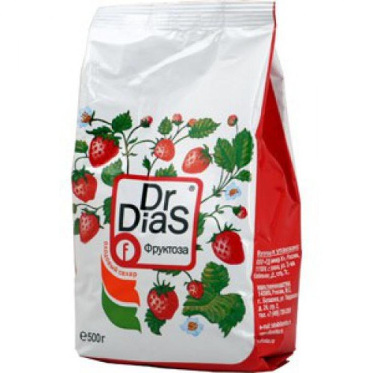 Натуральный фруктовый сахар "Фруктоза" Dr Dias, 500 г