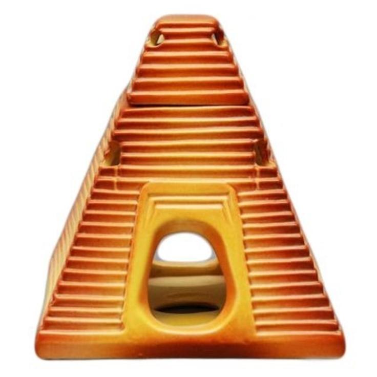 Аромалампа с ручной росписью "Крутая пирамида" 12 см
