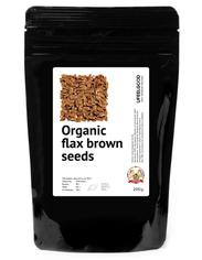 Лен коричневый семена органические RAW UFEELGOOD 200 г