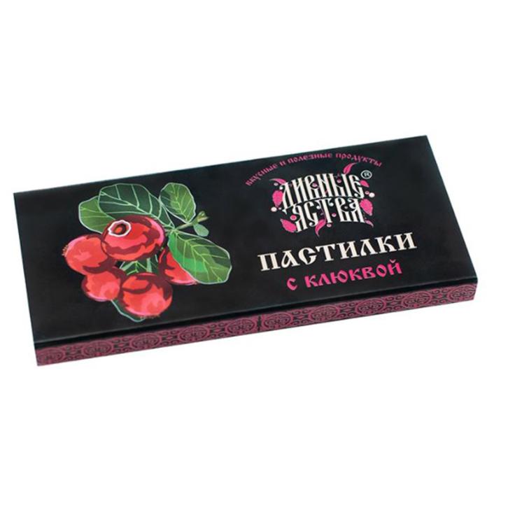 Пастилки сыроедные "С клюквой" ДИВНЫЕ ЯСТВА 40 г