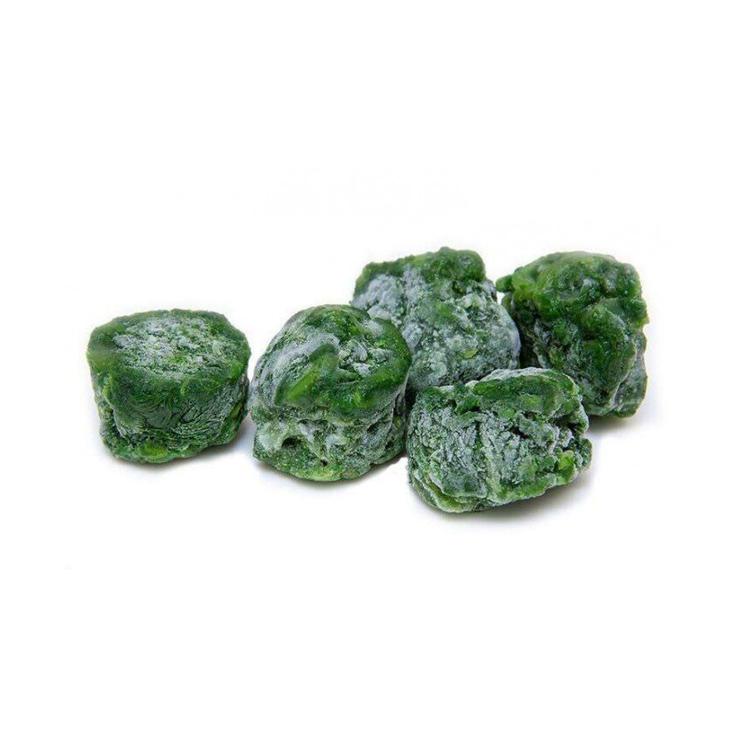 Шпинат зеленый листовой порционный замороженный, 1 кг