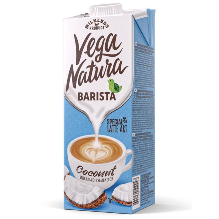 Кокосовый напиток обогащенный кальцием Barista VEGA NATURA 1 л