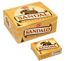 Благовония HEM безосновные Sandal - Сандал, 10 конусов