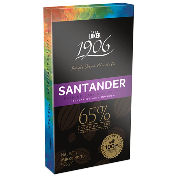 Шоколад горький SANTANDER 65% Casa Luker 100 г