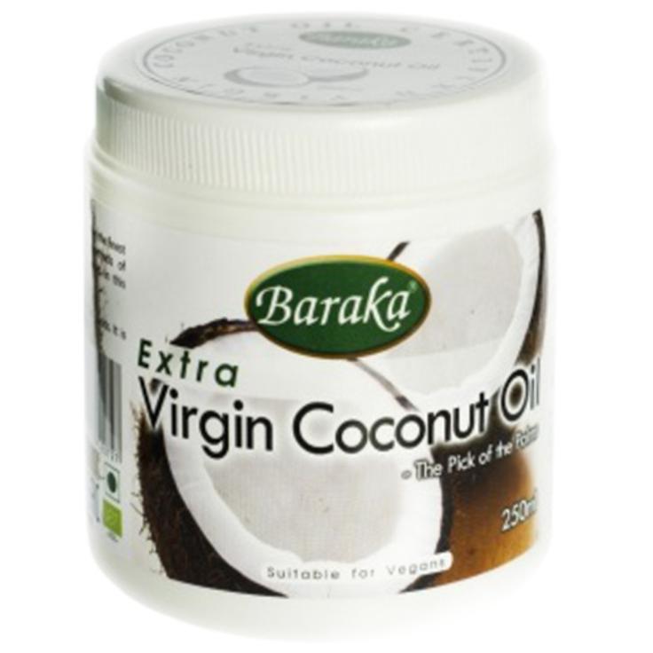 Кокосовое масло холодного отжима органическое BARAKA, 250 мл
