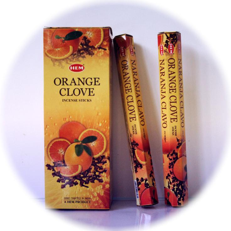 Благовония HEM Orange Clove - Апельсин и гвоздика, 20 палочек