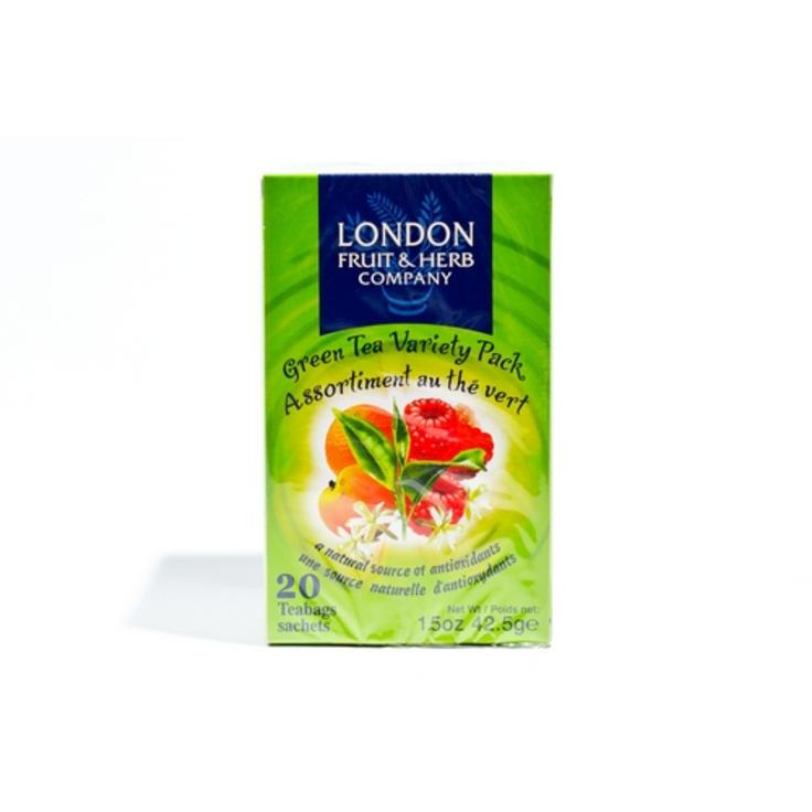 LONDON FRUIT & HERB COMPANY ассорти зеленого чая 20 пакетиков в конвертах 40 г