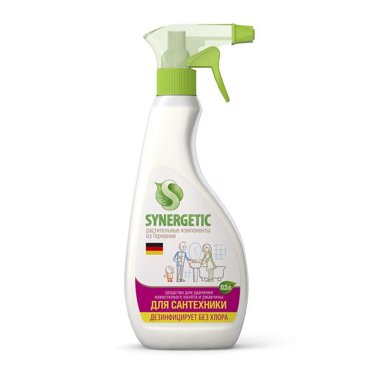 SYNERGETIC Биоразлагаемое чистящее средство для мытья сантехники спрей, 500 мл
