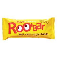 Батончик ROOBAR Maca + Cranberries с макой и клюквой органический 30 г