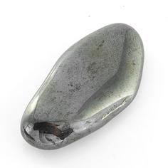 Роликовый массажер из натурального камня магнитный "Гематит" для лица и тела