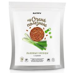 Хлебцы льняные соленые с сушеным луком "Полезный перекус", 80 г