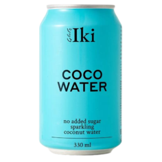 IKI 100% натуральная газированная кокосовая вода, 330 мл