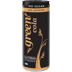 Натуральный газированный напиток без сахара кола без кофеина GREEN COLA 330 мл