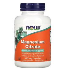 Magnesium Citrate NOW FOODS 120 веганских капсул по 400 мг