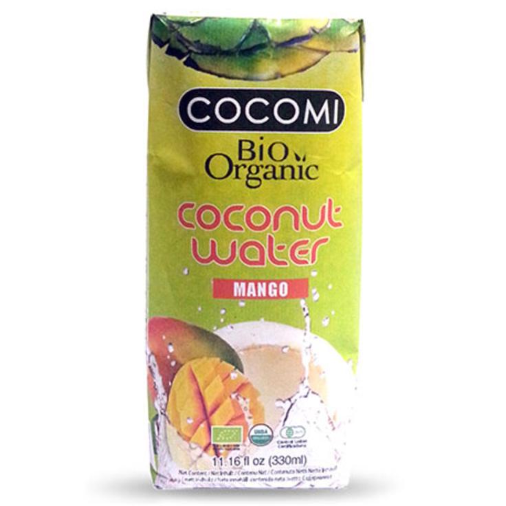 COCOMI 100% Кокосовая вода без сахара со вкусом манго БИО, 330 мл