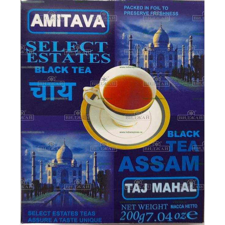 Чай черный отборный ASSAM TAJ MAHAL, AMITAVA 200 г