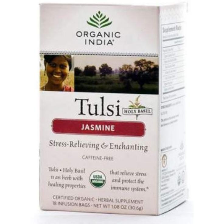 Чай травяной тулси с жасмином ORGANIC INDIA 18 пакетиков по 1.8 г