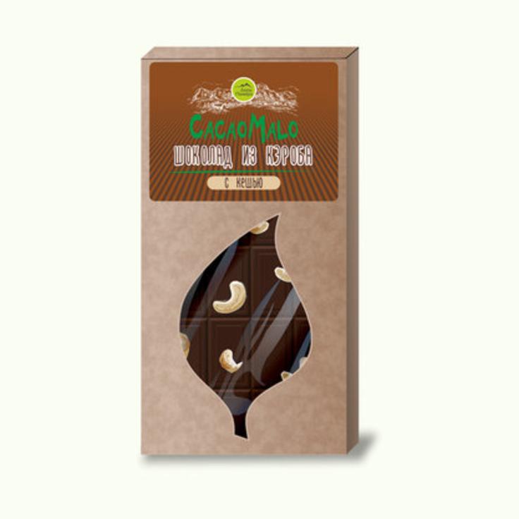 Шоколад из необжаренного кэроба с кешью CacaoMalo 85 г