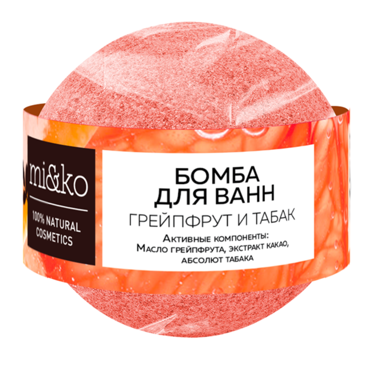 МиКо бомба для ванн "Грейпфрут и табак" 200 г